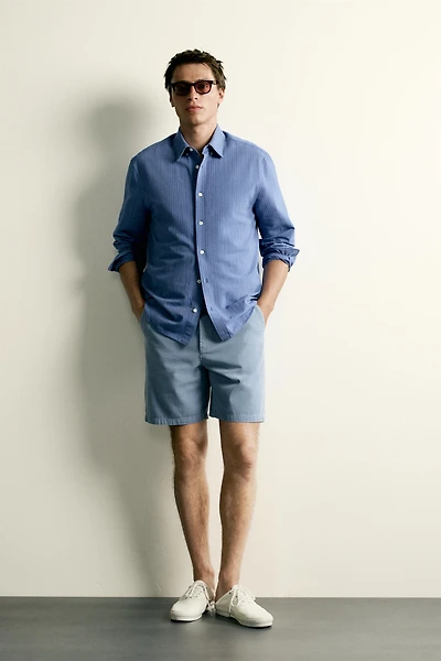 WASHED REGULAR FIT SHORTS