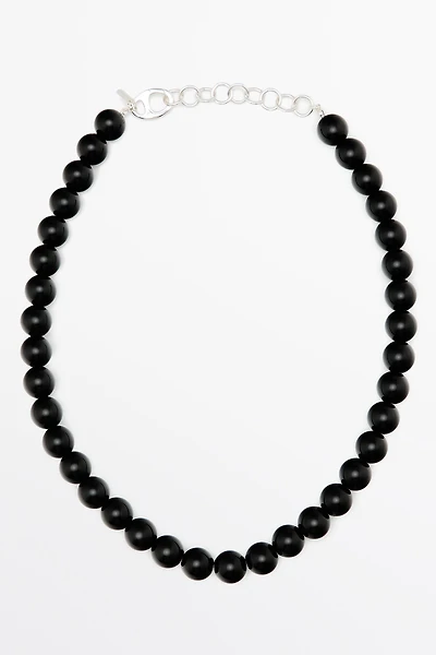 Glass bead necklace