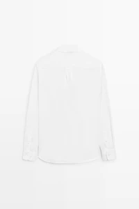 100% cotton regular fit poplin shirt