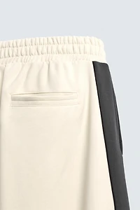 WIDE FIT JOGGER PANTS WITH STRIPES