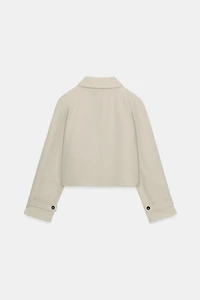WATER REPELLENT SHORT TRENCH COAT ZW COLLECTION