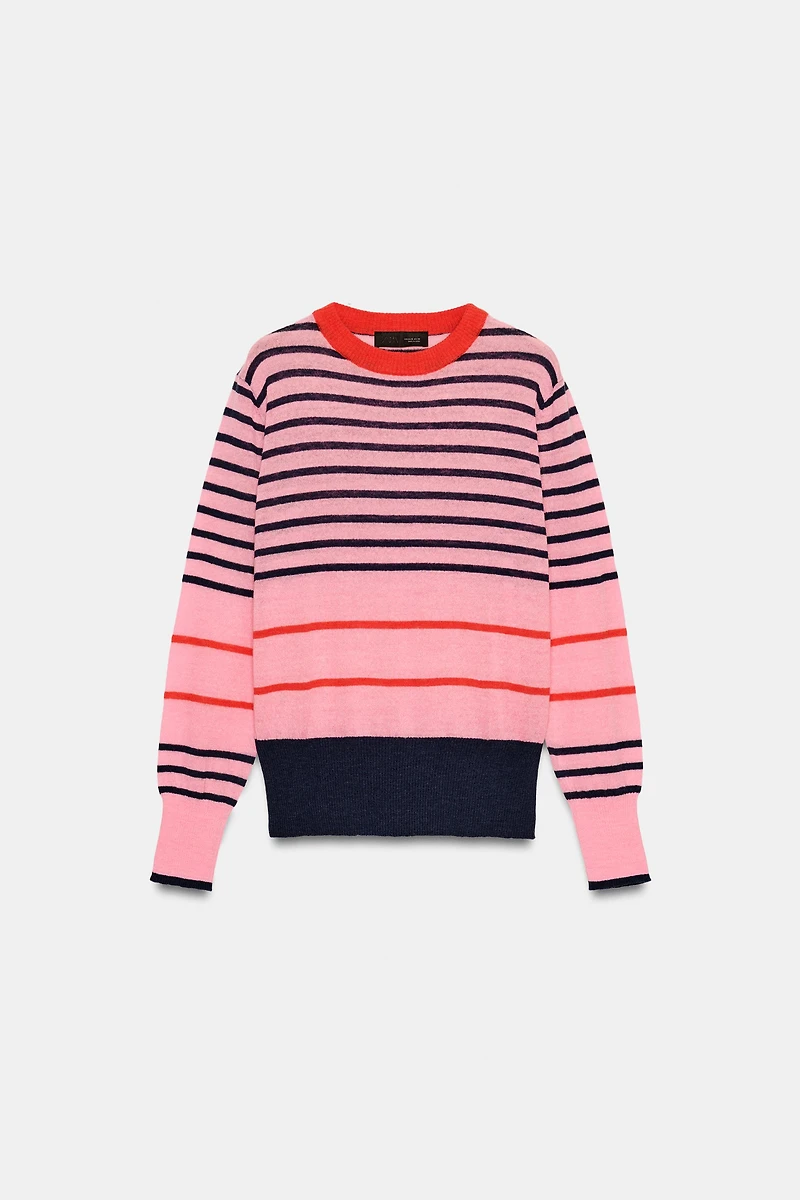 STRIPED KNIT JUMPER