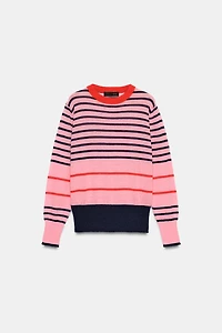 STRIPED KNIT JUMPER