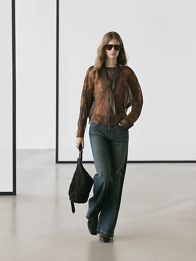 Blouse fluide imprimée