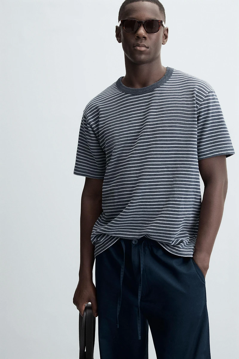 STRIPED JACQUARD SWEATSHIRT