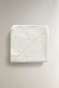 FLORAL HOODED BABY TOWEL