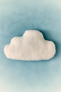 COUSSIN ENFANT NUAGE FAUSSE FOURRURE GAZE