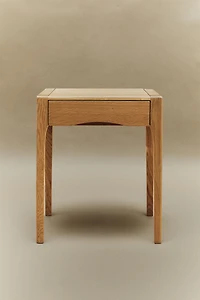TABLE DE CHEVET EN CHÊNE AVEC TIROIR