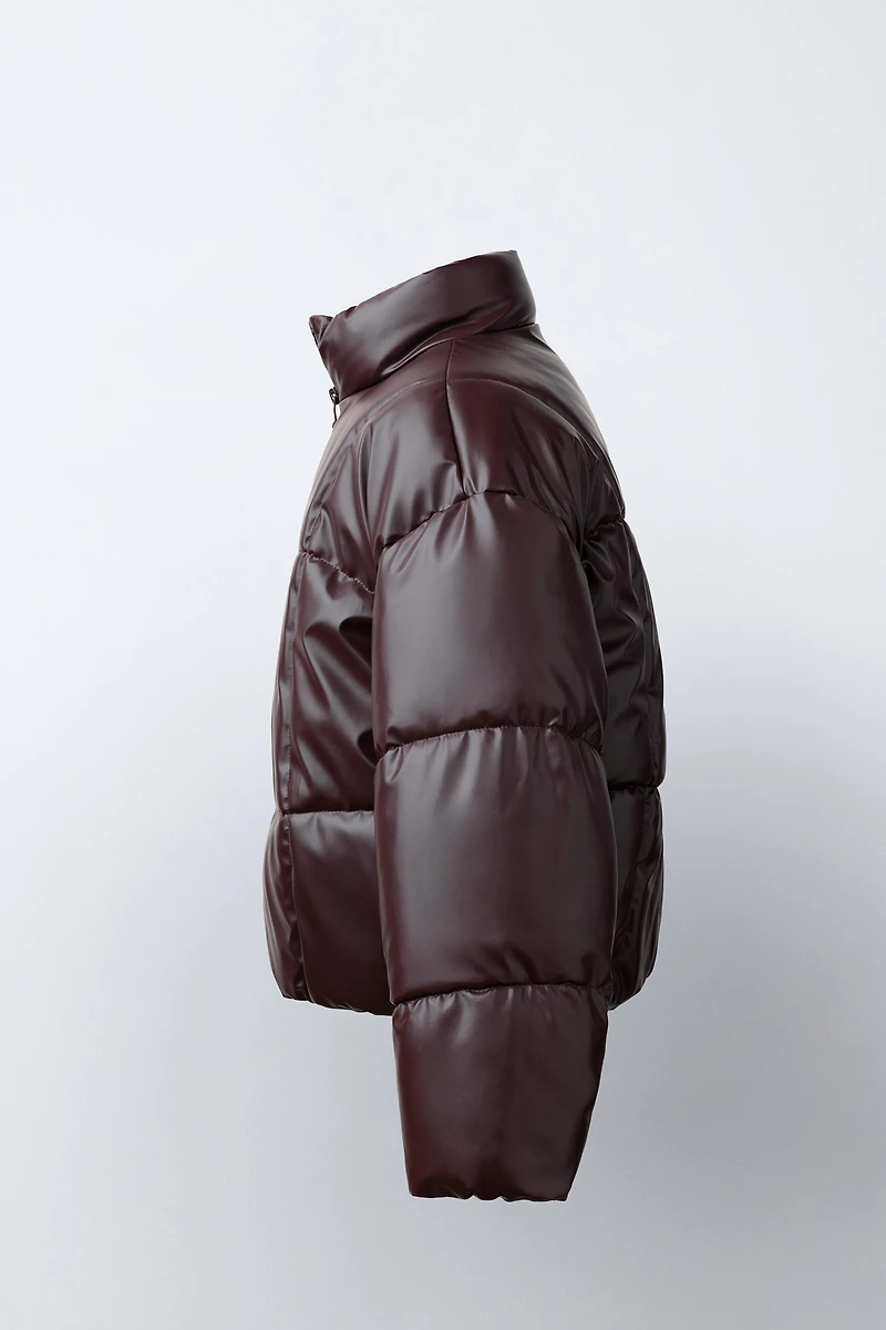 WATER-REPELLENT QUILTED SHINY JACKET