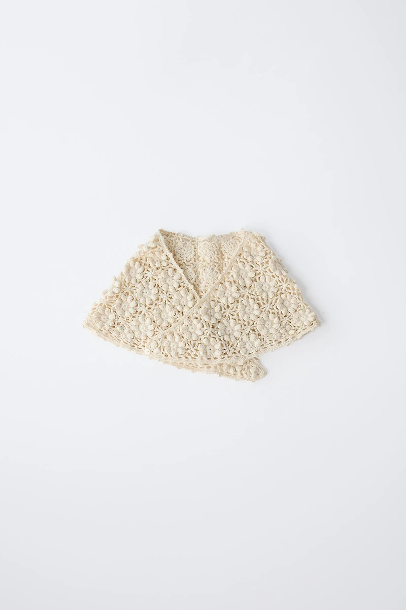 CROCHET KNIT MORNING JACKET