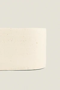 ELONGATED CERAMIC DECORATIVE CANDLE
