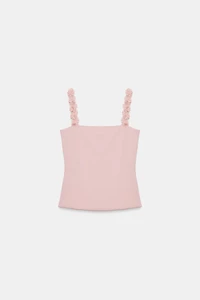 FLORAL STRAP TOP