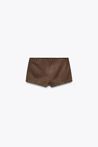 SHORT EFFET DAIM CLOUS