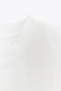 SLEEVELESS SHOULDER PAD T-SHIRT