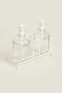 DOUBLE KITCHEN DISPENSER WITH STAND