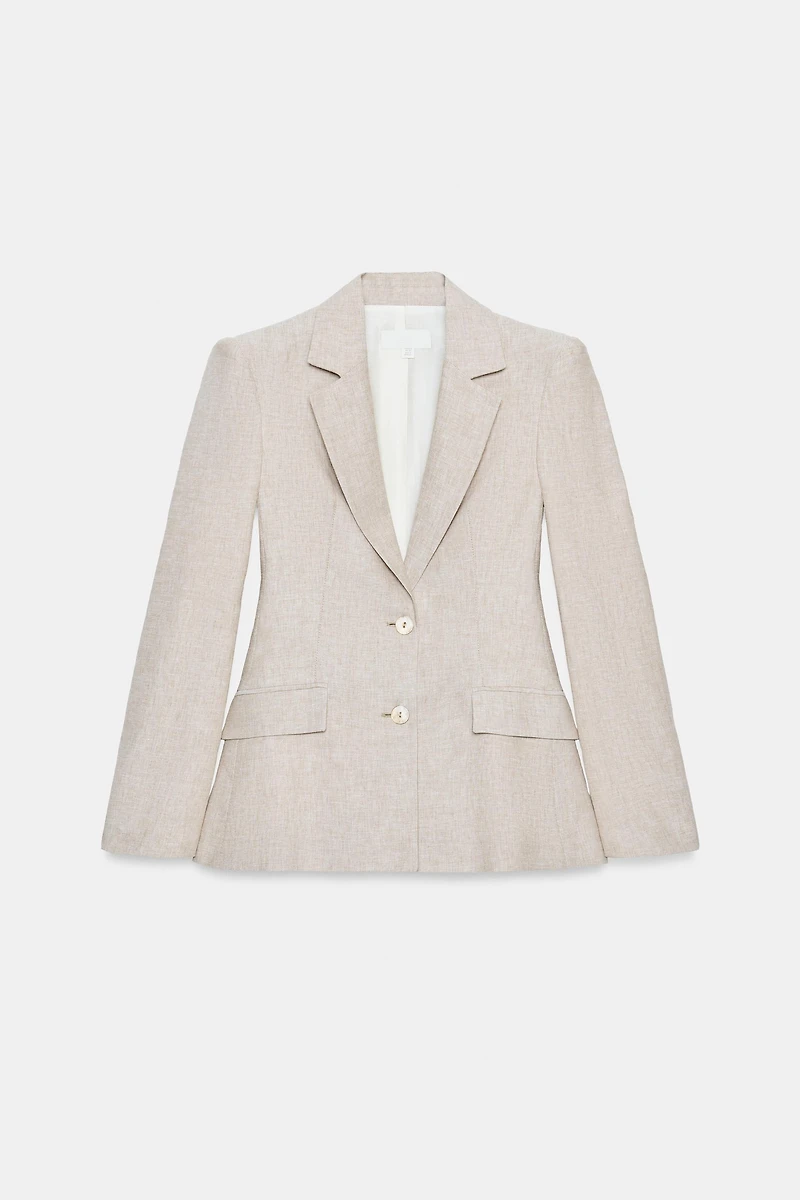 LINEN BLAZER WITH DARTS