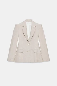 LINEN BLAZER WITH DARTS