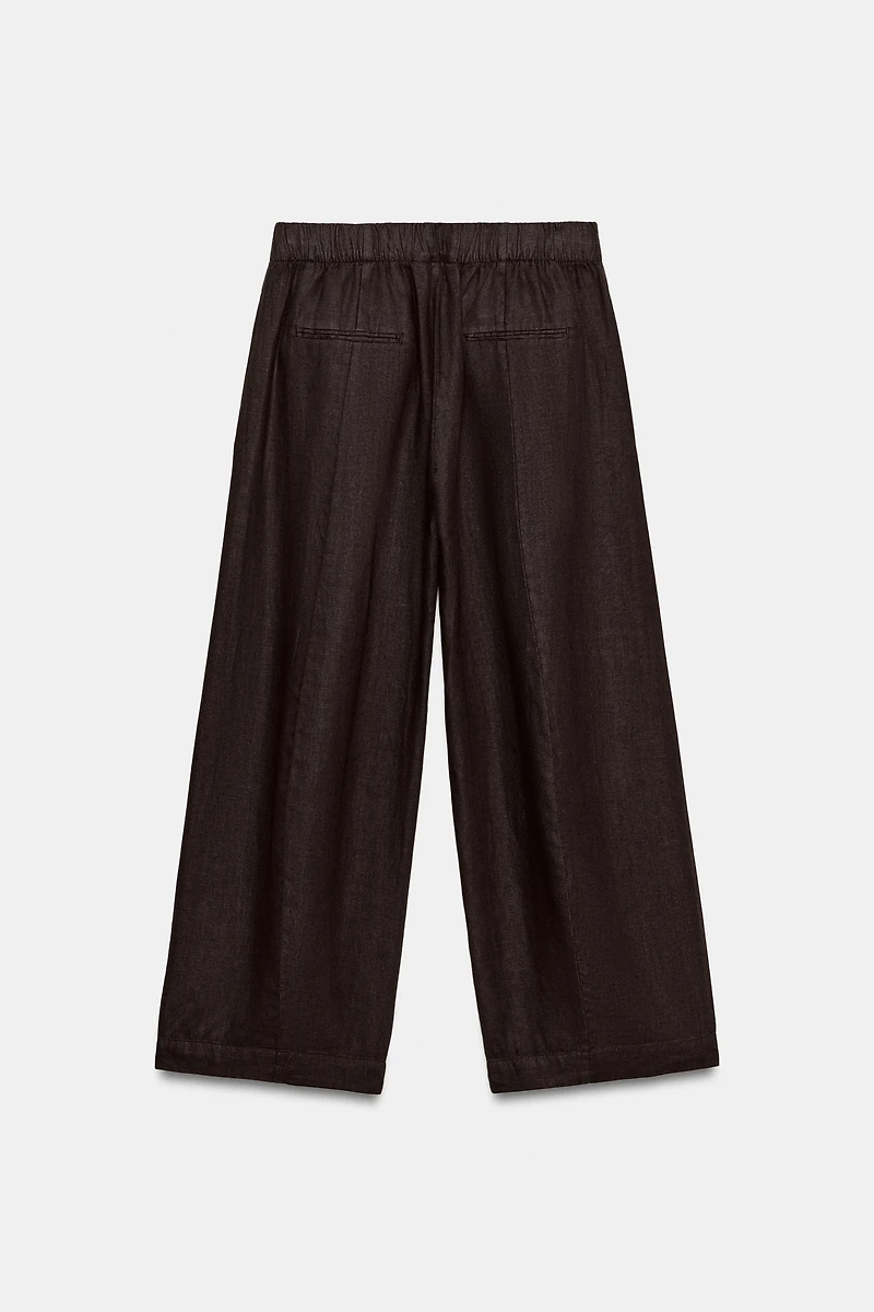 ZW COLLECTION LINEN BARREL PANTS