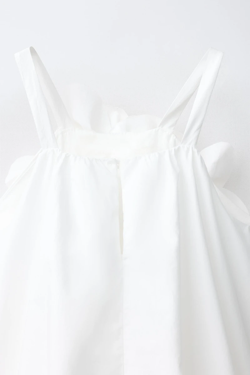 FLORAL POPLIN DRESS