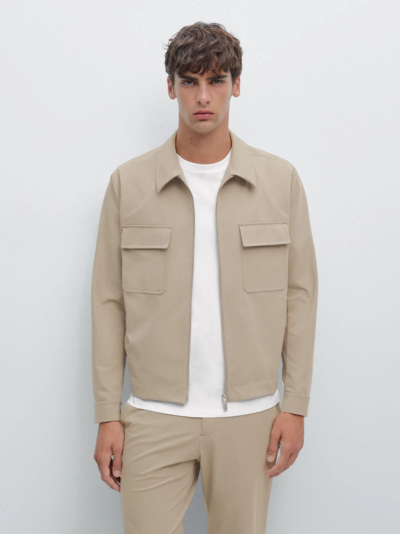 Total look technical jacket