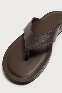 LEATHER STRAP SANDALS