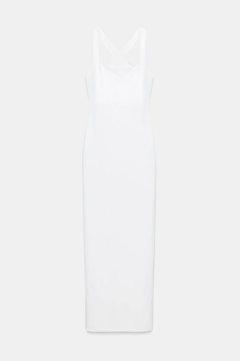 LONG POLYAMIDE BLEND DRESS
