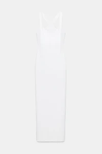 LONG POLYAMIDE BLEND DRESS
