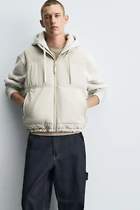GILET SANS MANCHES MATELASSÉ EFFET GOMME