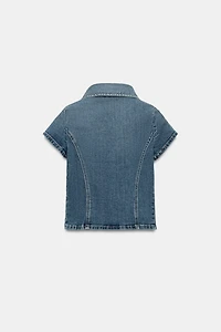 TRF FITTED DENIM SHIRT