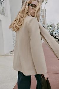 SCARF COLLAR BLAZER