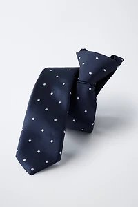 POLKA DOT PRINT TIE