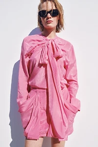 BLOUSE FLUIDE À NŒUDS ZW COLLECTION