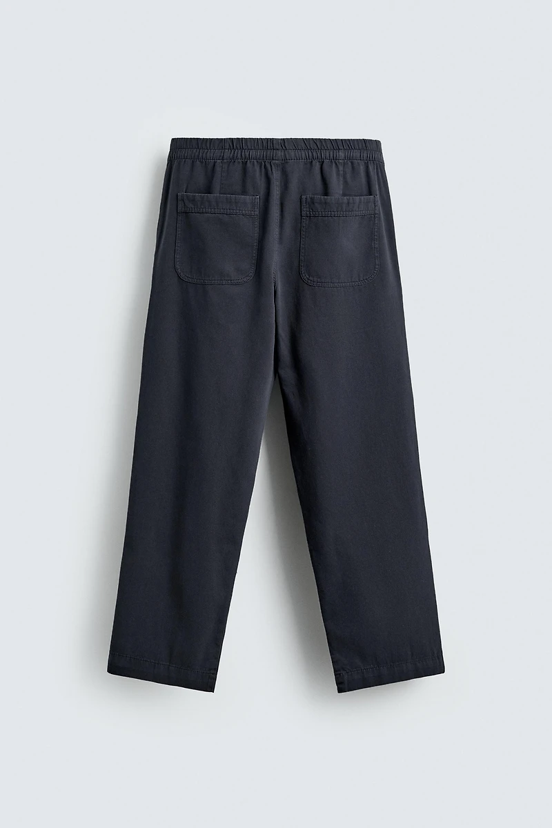 RELAXED FIT COTTON PANTS