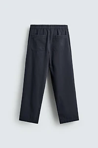 RELAXED FIT COTTON PANTS