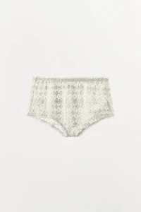 EMBROIDERED MINI SHORTS