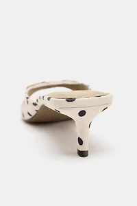 POLKA DOT BOW MULES