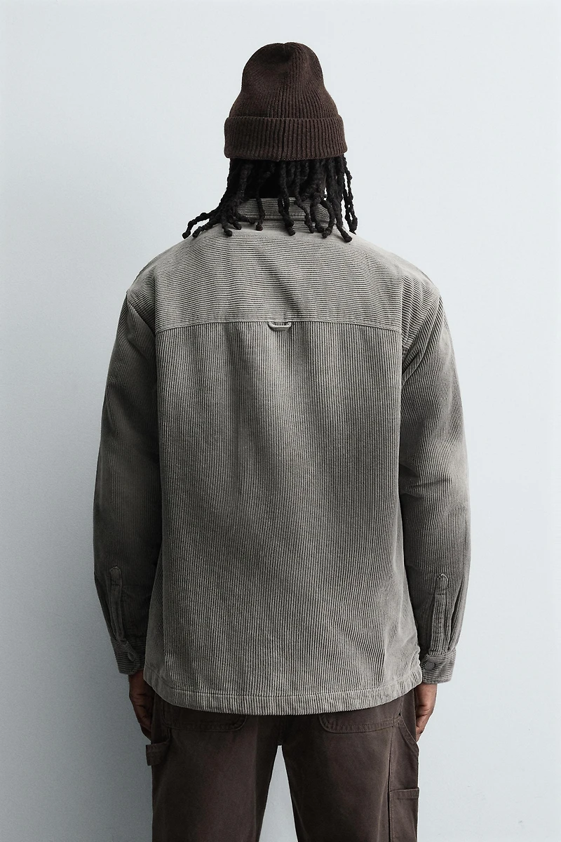 WASHED CORDUROY OVERSHIRT