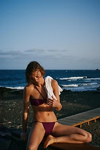 BRAIDED TIE-SIDE BIKINI BOTTOMS