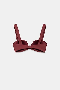 PLEATED BIKINI TOP