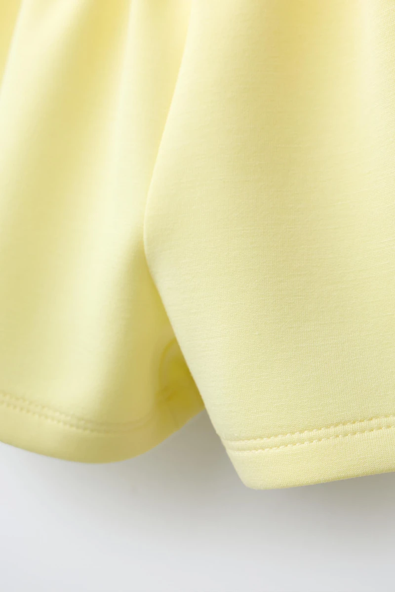 ATHLETIC EMBOSSED TEXT SHORTS
