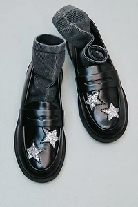 GLITTER STAR LOAFERS