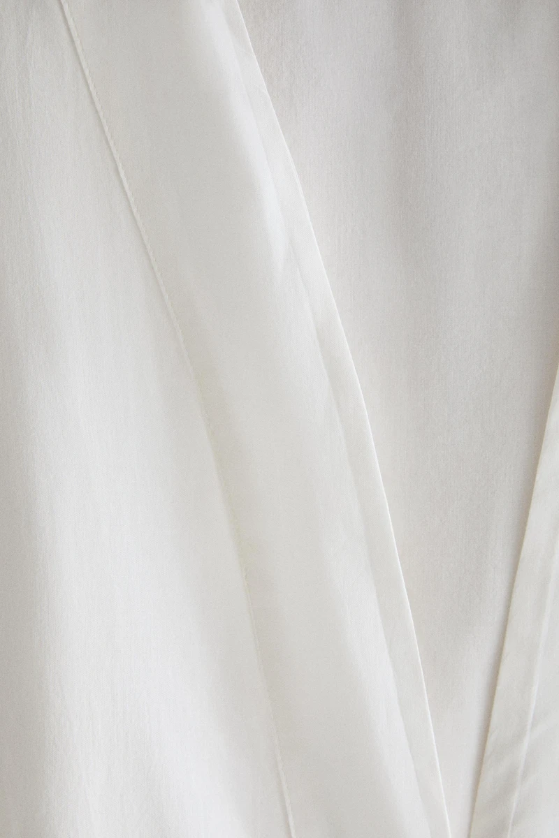 EMBROIDERED COTTON ROBE