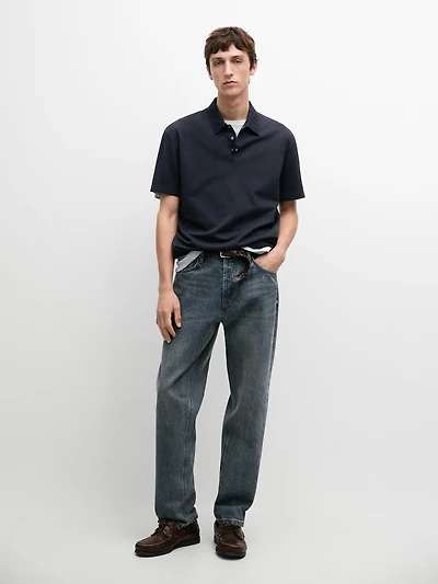 100% cotton short sleeve polo shirt
