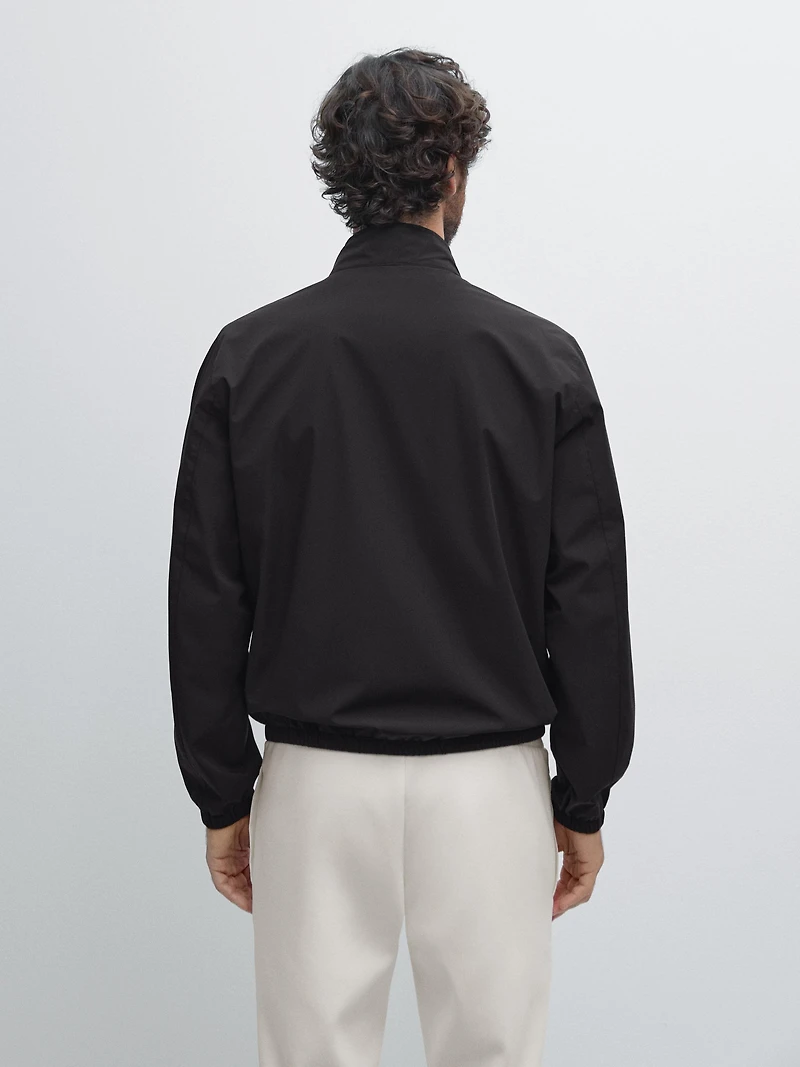 Reversible high neck jacket