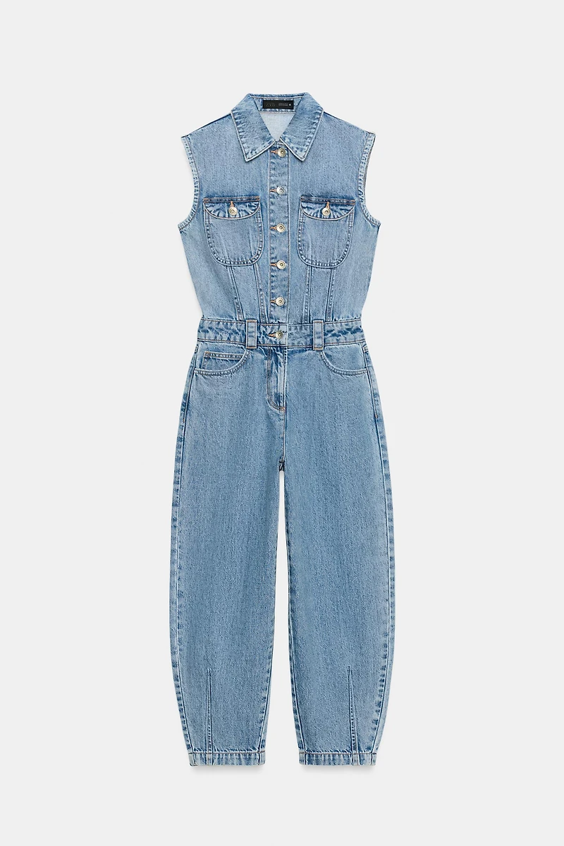 Z1975 BALLOON LEG DENIM JUMPSUIT