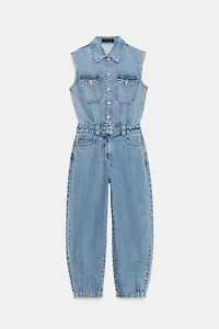 Z1975 BALLOON LEG DENIM JUMPSUIT