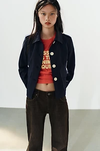 TRF FOLDED LOW-RISE JEANS