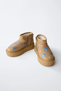 BOTTINES EFFET FOURRURE LILO & STITCH © DISNEY