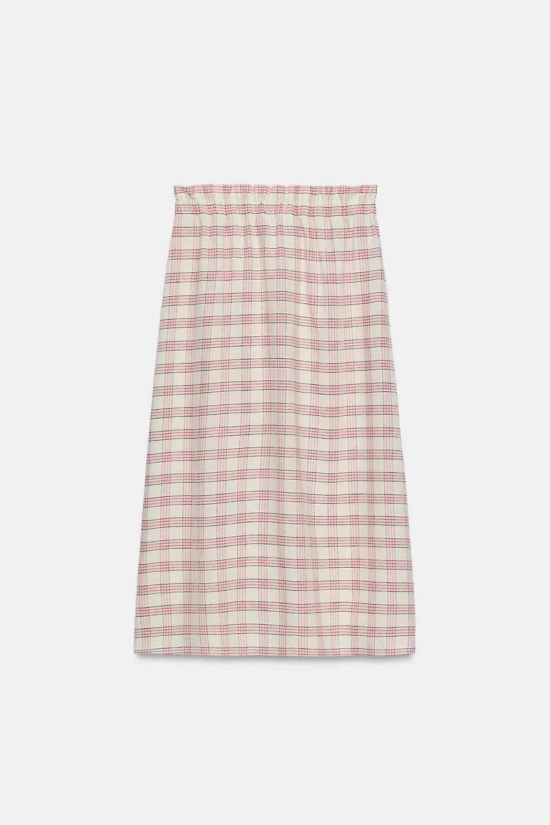 PLAID MIDI SKIRT ZW COLLECTION
