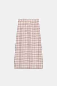 PLAID MIDI SKIRT ZW COLLECTION
